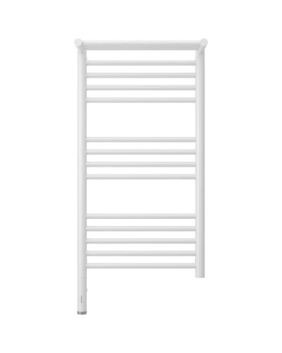 Полотенцесушитель электрический 800х400 белый глянец МЭМ левый Сунержа Богема с полкой 3.0 12-5806-8040