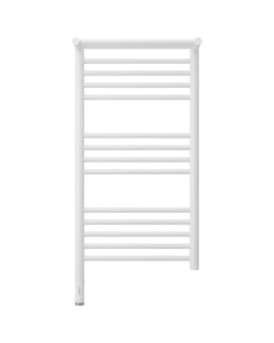 Полотенцесушитель электрический 800х400 белый матовый МЭМ левый Сунержа Богема с полкой 3.0 30-5806-8040