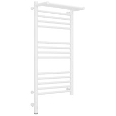Полотенцесушитель электрический 800х400 белый матовый МЭМ левый Сунержа Богема с полкой 3.0 30-5806-8040