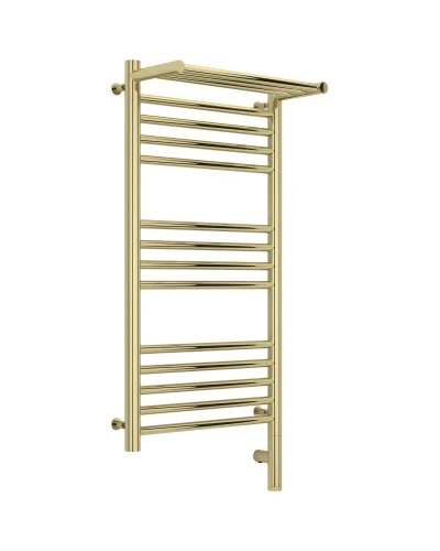 Полотенцесушитель электрический 800х400 шампань МЭМ правый Сунержа Богема с полкой 3.0 020-5807-8040