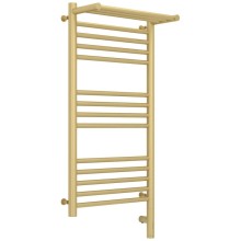 Полотенцесушитель электрический 800х400 шампань матовая МЭМ правый Сунержа Богема с полкой 3.0 022-5807-8040