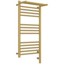 Полотенцесушитель электрический 800х400 золотой матовый МЭМ правый Сунержа Богема с полкой 3.0 032-5807-8040