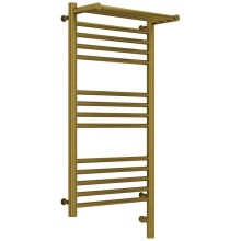 Полотенцесушитель электрический 800х400 состаренная бронза МЭМ правый Сунержа Богема с полкой 3.0 05-5807-8040