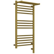 Полотенцесушитель электрический 800х400 состаренная бронза МЭМ правый Сунержа Богема с полкой 3.0 05-5807-8040