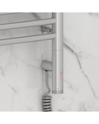 Полотенцесушитель электрический 800х400 сатин МЭМ правый Сунержа Богема с полкой 3.0 071-5807-8040