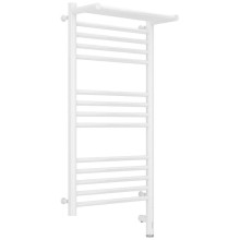 Полотенцесушитель электрический 800х400 белый глянец МЭМ правый Сунержа Богема с полкой 3.0 12-5807-8040