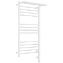 Полотенцесушитель электрический 800х400 белый матовый МЭМ правый Сунержа Богема с полкой 3.0 30-5807-8040