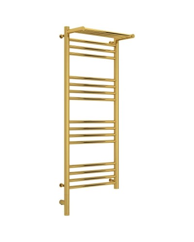 Полотенцесушитель электрический 1000х400 золотой МЭМ левый Сунержа Богема с полкой 3.0 03-5806-1040