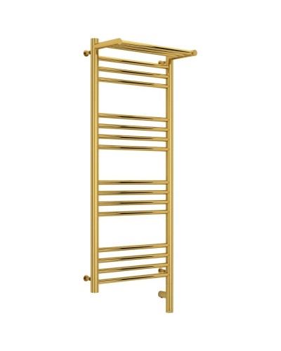 Полотенцесушитель электрический 1000х400 золотой МЭМ правый Сунержа Богема с полкой 3.0 03-5807-1040