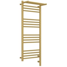 Полотенцесушитель электрический 1000х400 золотой матовый МЭМ правый Сунержа Богема с полкой 3.0 032-5807-1040