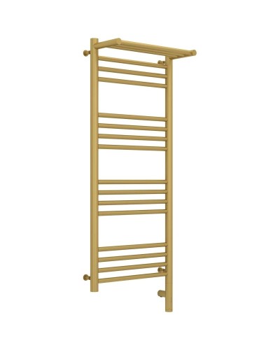 Полотенцесушитель электрический 1000х400 золотой матовый МЭМ правый Сунержа Богема с полкой 3.0 032-5807-1040