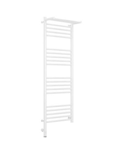 Полотенцесушитель электрический 1200х400 белый глянец МЭМ левый Сунержа Богема с полкой 3.0 12-5806-1240