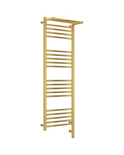 Полотенцесушитель электрический 1200х400 золотой МЭМ правый Сунержа Богема с полкой 3.0 03-5807-1240