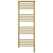 Полотенцесушитель электрический 1200х400 золотой матовый МЭМ правый Сунержа Богема с полкой 3.0 032-5807-1240