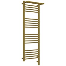 Полотенцесушитель электрический 1200х400 состаренная бронза МЭМ правый Сунержа Богема с полкой 3.0 05-5807-1240