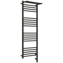 Полотенцесушитель электрический 1200х400 темный титан муар МЭМ правый Сунержа Богема с полкой 3.0 15-5807-1240