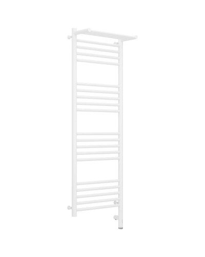 Полотенцесушитель электрический 1200х400 белый матовый МЭМ правый Сунержа Богема с полкой 3.0 30-5807-1240