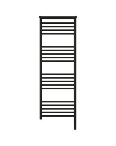 Полотенцесушитель электрический 1200х400 черный матовый МЭМ правый Сунержа Богема с полкой 3.0 31-5807-1240