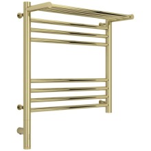 Полотенцесушитель электрический 500х500 шампань МЭМ левый Сунержа Богема с полкой 3.0 020-5806-5050