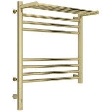 Полотенцесушитель электрический 500х500 шампань МЭМ левый Сунержа Богема с полкой 3.0 020-5806-5050