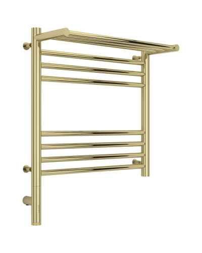 Полотенцесушитель электрический 500х500 шампань МЭМ левый Сунержа Богема с полкой 3.0 020-5806-5050