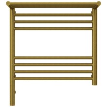 Полотенцесушитель электрический 500х500 состаренная бронза МЭМ левый Сунержа Богема с полкой 3.0 05-5806-5050