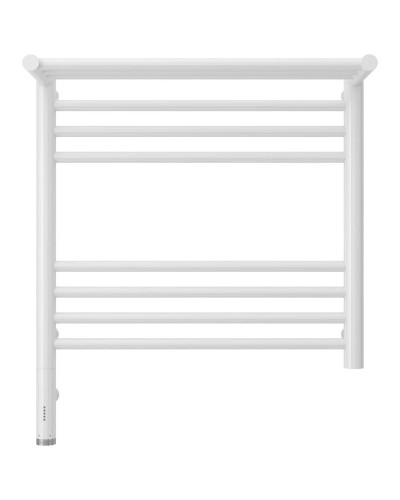 Полотенцесушитель электрический 500х500 белый глянец МЭМ левый Сунержа Богема с полкой 3.0 12-5806-5050