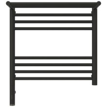 Полотенцесушитель электрический 500х500 темный титан муар МЭМ левый Сунержа Богема с полкой 3.0 15-5806-5050