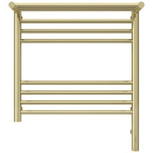 Полотенцесушитель электрический 500х500 шампань МЭМ правый Сунержа Богема с полкой 3.0 020-5807-5050