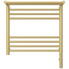 Полотенцесушитель электрический 500х500 шампань матовая МЭМ правый Сунержа Богема с полкой 3.0 022-5807-5050