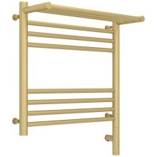 Полотенцесушитель электрический 500х500 шампань матовая МЭМ правый Сунержа Богема с полкой 3.0 022-5807-5050