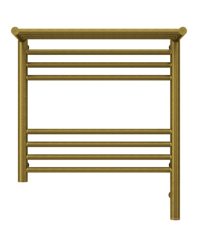 Полотенцесушитель электрический 500х500 состаренная бронза МЭМ правый Сунержа Богема с полкой 3.0 05-5807-5050