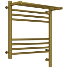 Полотенцесушитель электрический 500х500 состаренная бронза МЭМ правый Сунержа Богема с полкой 3.0 05-5807-5050