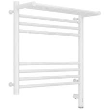Полотенцесушитель электрический 500х500 белый глянец МЭМ правый Сунержа Богема с полкой 3.0 12-5807-5050