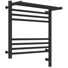 Полотенцесушитель электрический 500х500 темный титан муар МЭМ правый Сунержа Богема с полкой 3.0 15-5807-5050