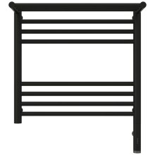 Полотенцесушитель электрический 500х500 черный матовый МЭМ правый Сунержа Богема с полкой 3.0 31-5807-5050