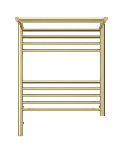 Полотенцесушитель электрический 600х500 шампань МЭМ левый Сунержа Богема с полкой 3.0 020-5806-6050