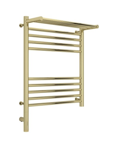 Полотенцесушитель электрический 600х500 шампань МЭМ левый Сунержа Богема с полкой 3.0 020-5806-6050