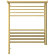 Полотенцесушитель электрический 600х500 шампань матовая МЭМ левый Сунержа Богема с полкой 3.0 022-5806-6050