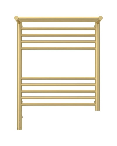 Полотенцесушитель электрический 600х500 шампань матовая МЭМ левый Сунержа Богема с полкой 3.0 022-5806-6050