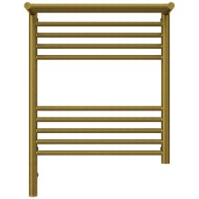 Полотенцесушитель электрический 600х500 состаренная бронза МЭМ левый Сунержа Богема с полкой 3.0 05-5806-6050