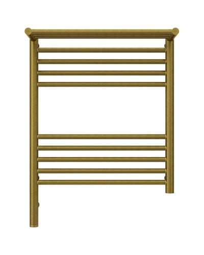 Полотенцесушитель электрический 600х500 состаренная бронза МЭМ левый Сунержа Богема с полкой 3.0 05-5806-6050