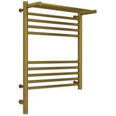 Полотенцесушитель электрический 600х500 состаренная бронза МЭМ левый Сунержа Богема с полкой 3.0 05-5806-6050