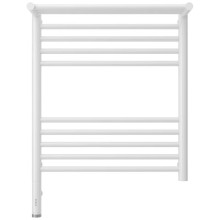 Полотенцесушитель электрический 600х500 белый глянец МЭМ левый Сунержа Богема с полкой 3.0 12-5806-6050