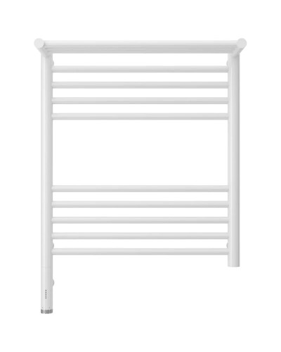 Полотенцесушитель электрический 600х500 белый глянец МЭМ левый Сунержа Богема с полкой 3.0 12-5806-6050