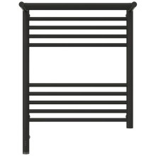 Полотенцесушитель электрический 600х500 темный титан муар МЭМ левый Сунержа Богема с полкой 3.0 15-5806-6050