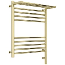 Полотенцесушитель электрический 600х500 шампань МЭМ правый Сунержа Богема с полкой 3.0 020-5807-6050