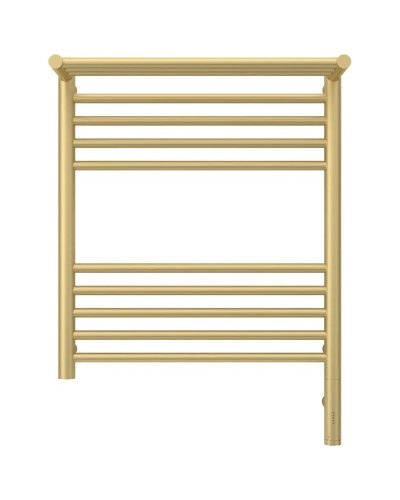 Полотенцесушитель электрический 600х500 шампань матовая МЭМ правый Сунержа Богема с полкой 3.0 022-5807-6050