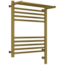 Полотенцесушитель электрический 600х500 состаренная бронза МЭМ правый Сунержа Богема с полкой 3.0 05-5807-6050