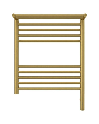 Полотенцесушитель электрический 600х500 состаренная латунь МЭМ правый Сунержа Богема с полкой 3.0 051-5807-6050